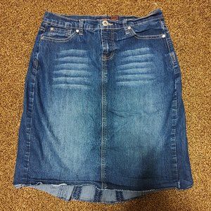 Vanilla: Denim Skirt with Studs On The Back (Vintage)